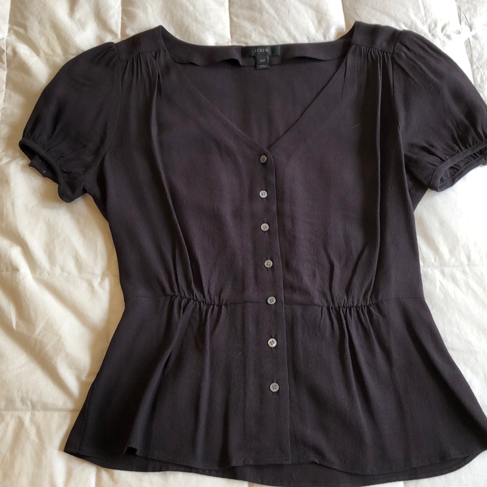 Black Peplum Blouse